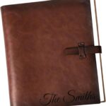 Personalized Genuine Leather Photo Album  Large Capacity, Refillable Memory Book for Weddings, Anniversaries, Travel, and Special Occasions