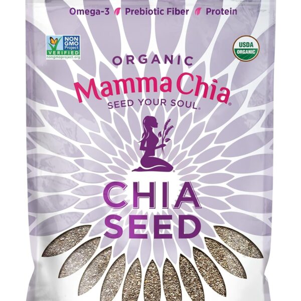 Mamma Chia Organic Chia Seeds, Black, 12 Ounce (Pack of 1)