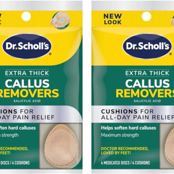 Dr. Scholl's Extra Thick Callus Removers 4 Cushions ea.(Packs of 2)