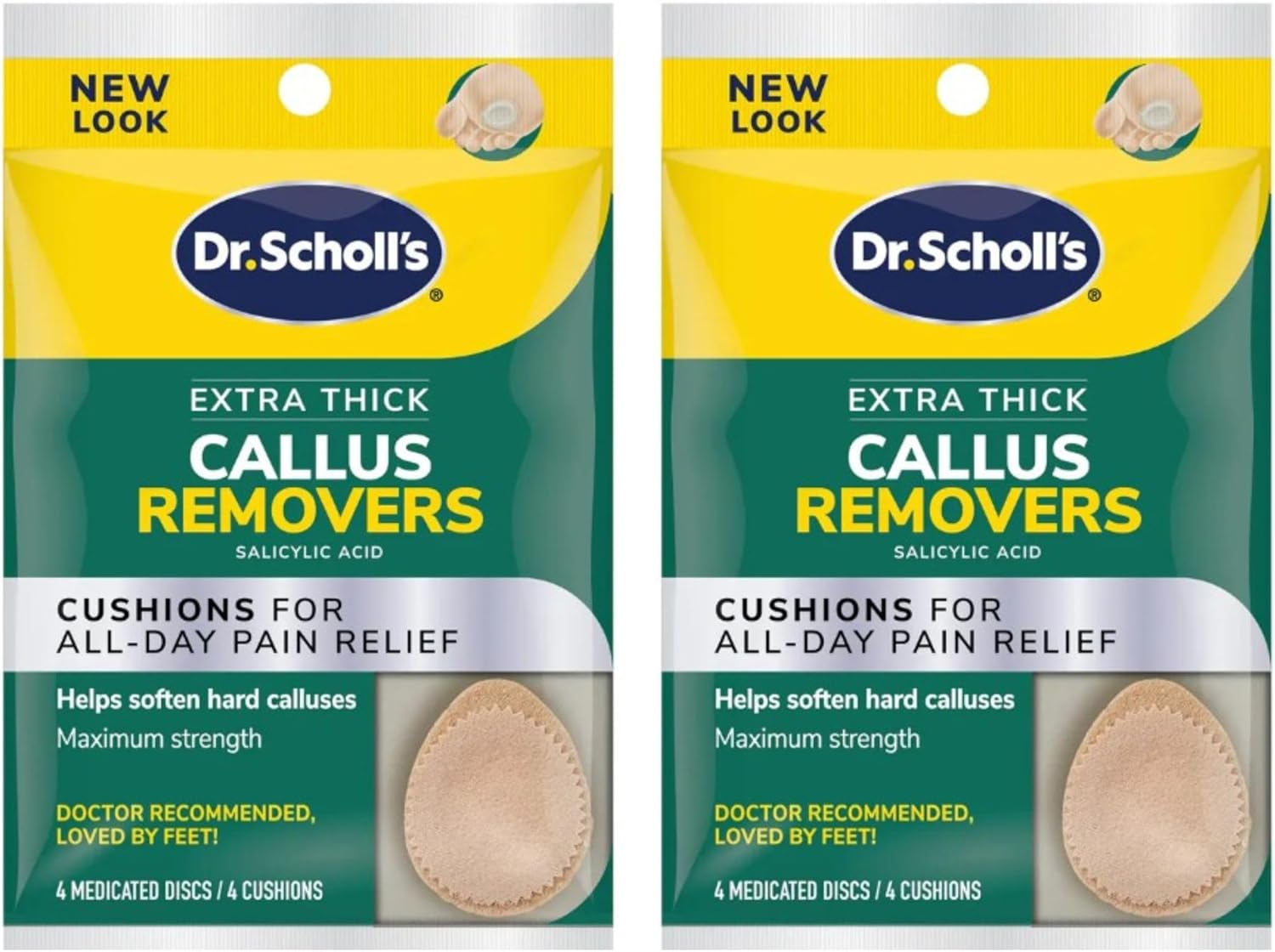 Dr. Scholl's Extra Thick Callus Removers 4 Cushions ea.(Packs of 2) Dr. Scholl's Extra Thick Callus Removers 4 Cushions ea.(Packs of 2)