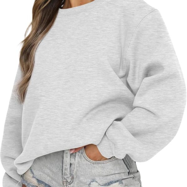EFAN Womens Sweatshirts Oversized Crewneck Y2K Fleece Hoodies Fall Fashion 2026 Teen Girls Cute Winter Clothes Sweater