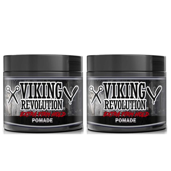 Viking Revolution Extreme Hold Pomade for Men  Style & Finish Your Hair (2 Pack)