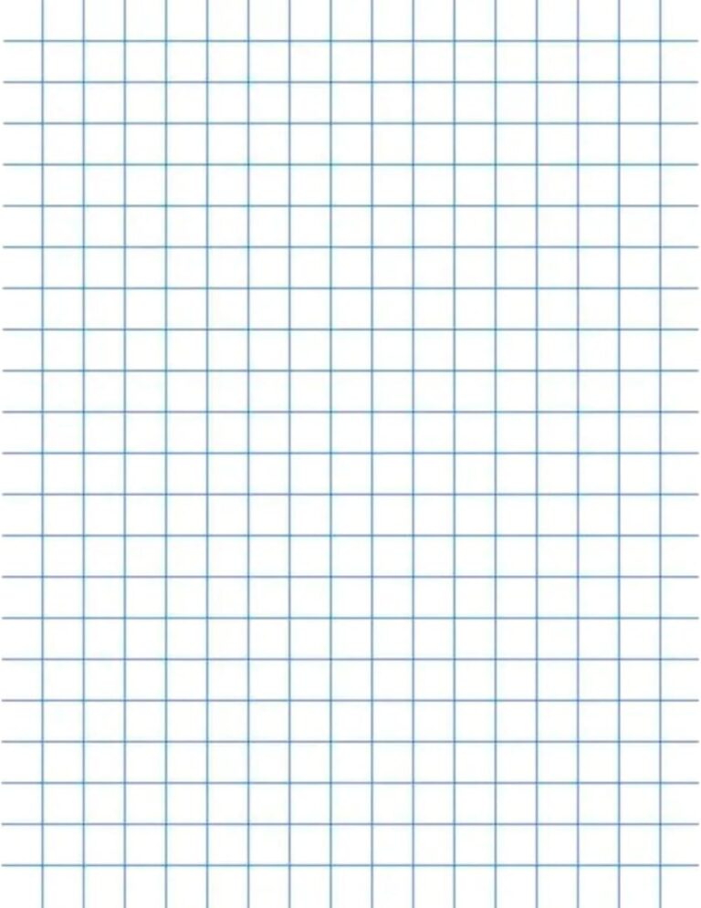 School Smart Graph Paper, 8-1/2 x 11 Inches, 1/4 Inch Rule, White, 500 Sheets