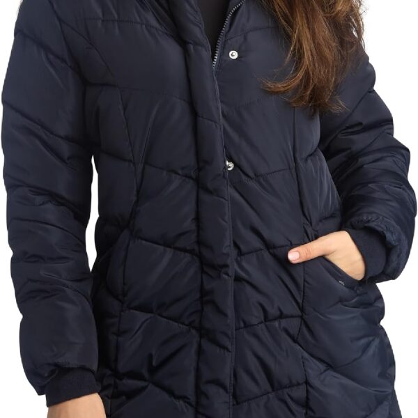 Steve Madden Womens Long Puffer Coat - Heavyweight Insulated Fall Winter Jackets for Women Windproof Long Length Bubble Parka