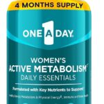 One A Day Women's Active Metabolism Daily Essential, Multivitamin for Women, Metabolism Support, Vitamins for Women with All 8 B-Vitamins, Vitamin D, Magnesium & More,120 Count