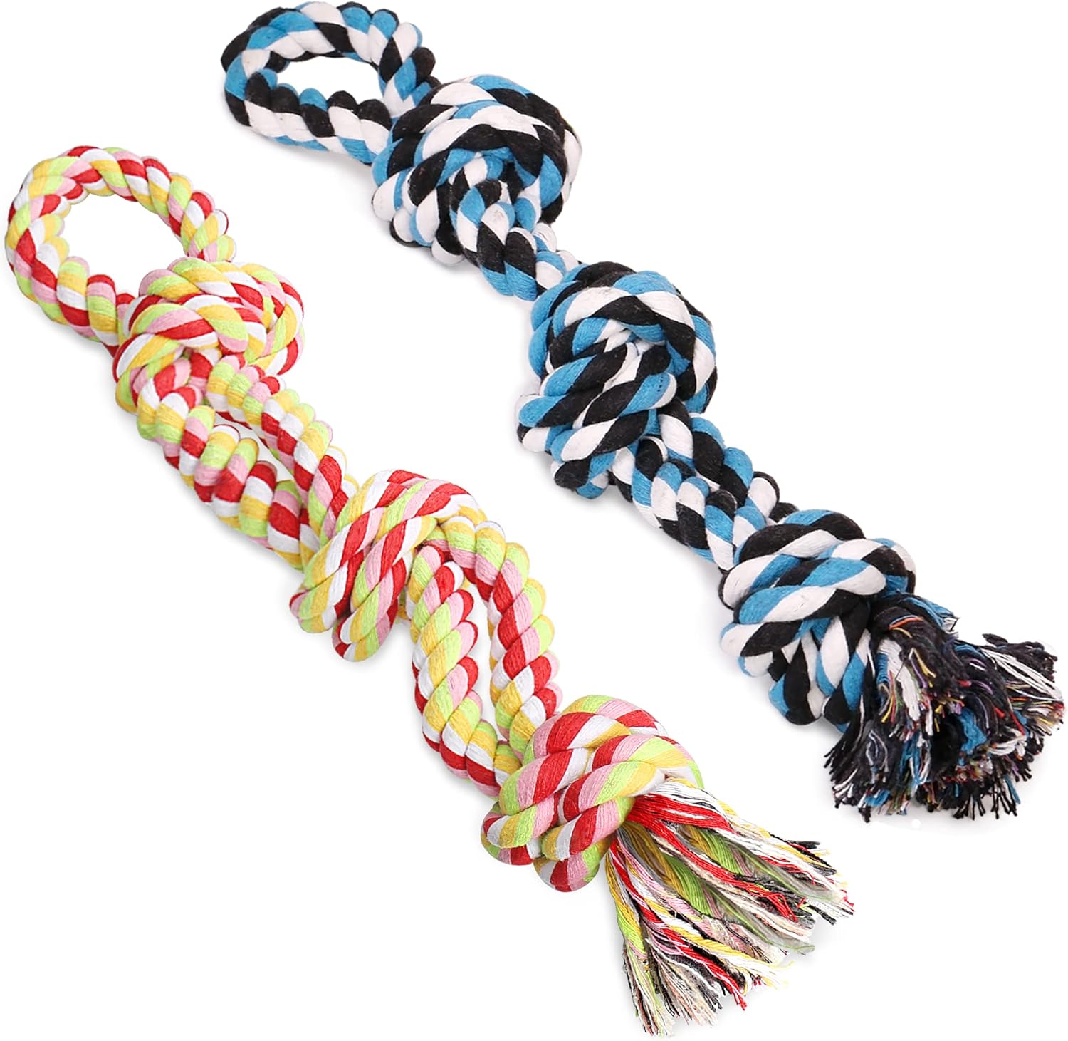UPSKY Dog Rope Toys 2 Nearly Indestructible Pet Toys for Medium to Large Breed, Dental Cleaning Chew Toys, Dogs Tug Toy for Boredom, Teething for Aggressive Chewers UPSKY Dog Rope Toys 2 Nearly Indestructible Pet Toys for Medium to Large Breed, Dental Cleaning Chew Toys, Dogs Tug Toy for Boredom, Teething for Aggressive Chewers
