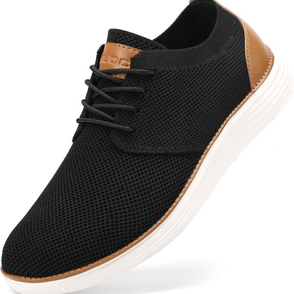 VILOCY Men's Fashion Dress Sneakers Casual Walking Shoes Business Oxfords Comfortable Breathable Lightweight Tennis