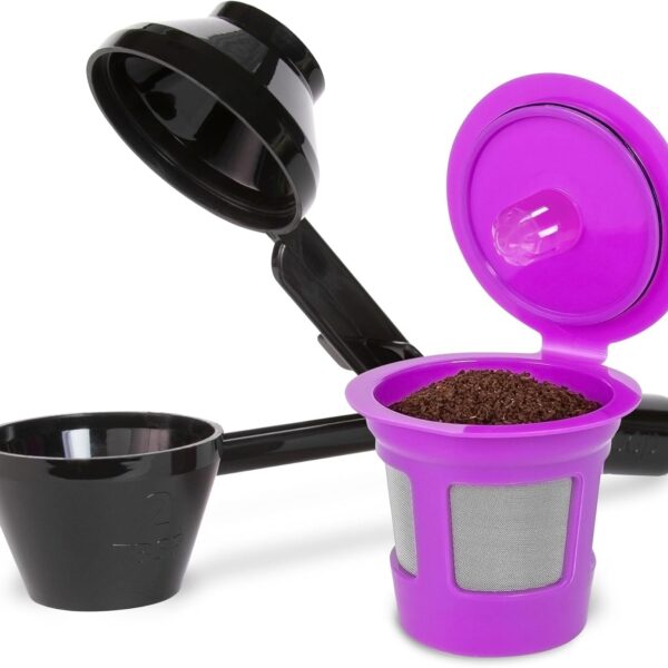 Single Serve Value Pack 1-Stream Reusable Filter Cup/EZ Scoop Perfect Pod Single Serve Pack Reusable Coffee Filter Cup & EZ-Scoop for K-CUP Brewers