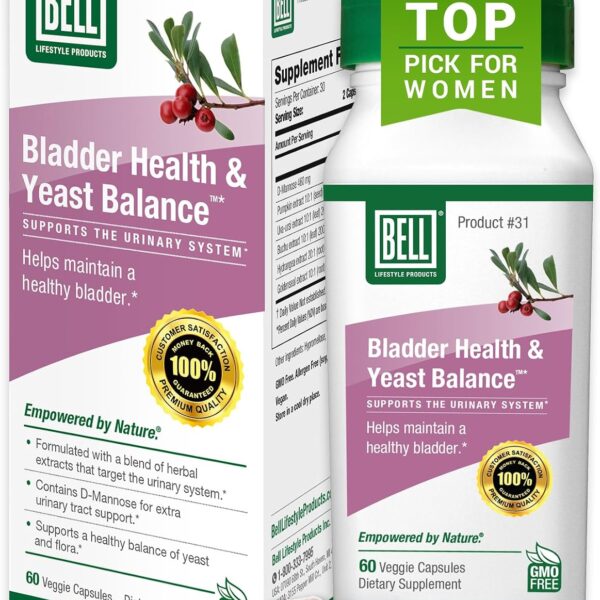 Bell Lifestyle Products Bladder Health & Yeast Balance | 60 Capsules