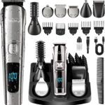 Brightup Beard Trimmer for Men - Electric Razor & Shaver, Cordless Hair Clippers Trimmers Set, IPX7 Waterproof Mens Grooming Kit for Shaving Face, Mustache, Body, Ear, Nose Hair Trimmer, Gifts for Men