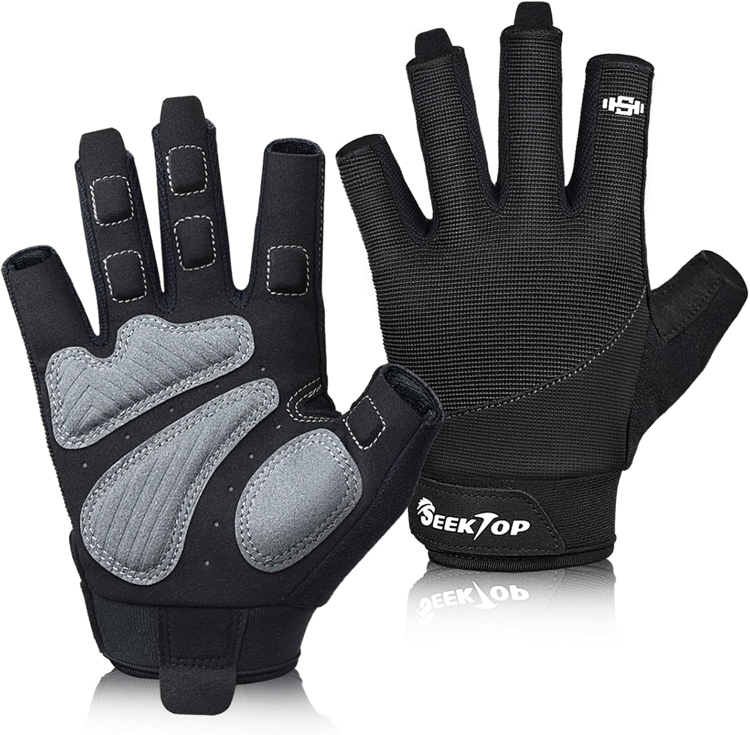 Seektop Workout Gloves for Men and Women, Weight Lifting Gloves with Full Protection, Excellent Grip, Gym, Breathable Exercise Gloves for Weightlifting, Fitness, Training Seektop Workout Gloves for Men and Women, Weight Lifting Gloves with Full Protection, Excellent Grip, Gym, Breathable Exercise Gloves for Weightlifting, Fitness, Training