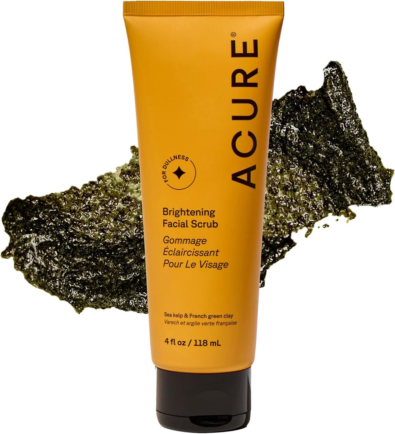 Acure Brightening Facial Scrub - Exfoliating Face Wash, Gentle Daily Scrubber & Exfoliator for Women & Men for Radiant Skin, Cleansing Wash with Sea Kelp & French Green Clay - 4 fl oz Acure Brightening Facial Scrub - Exfoliating Face Wash, Gentle Daily Scrubber & Exfoliator for Women & Men for Radiant Skin, Cleansing Wash with Sea Kelp & French Green Clay - 4 fl oz