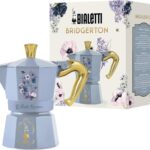 Bialetti  Moka Express Bridgerton: Iconic stovetop Espresso Maker  Official Netflix License, 3 Cups (4.3 oz.), Aluminum