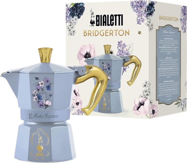 Bialetti  Moka Express Bridgerton: Iconic stovetop Espresso Maker  Official Netflix License, 3 Cups (4.3 oz.), Aluminum