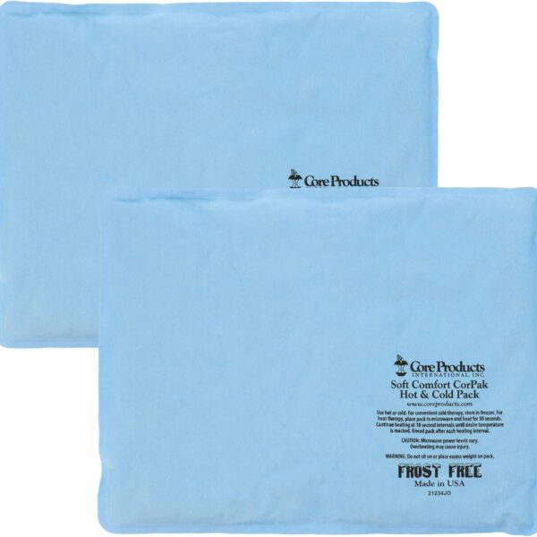 Core Products Soft Comfort CorPak, No Frost Hot and Cold Therapy Pack - 10" x 13", Made in The USA- 2 Pack