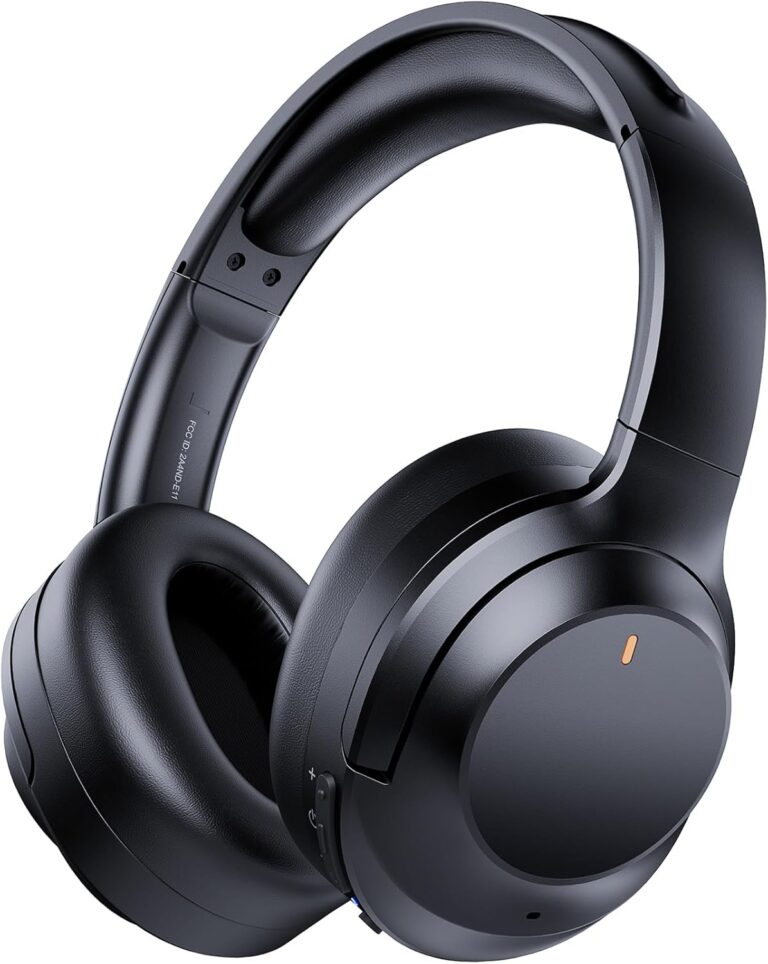 Upgraded Prolevel Hybrid Active Noise Cancelling Headphones, HD Sound & Big Bass, 2X Softer Comfort, Long ANC Playtime, Wireless Over-Ear Bluetooth Headphones Perfect for Home Office|Travel|Pair