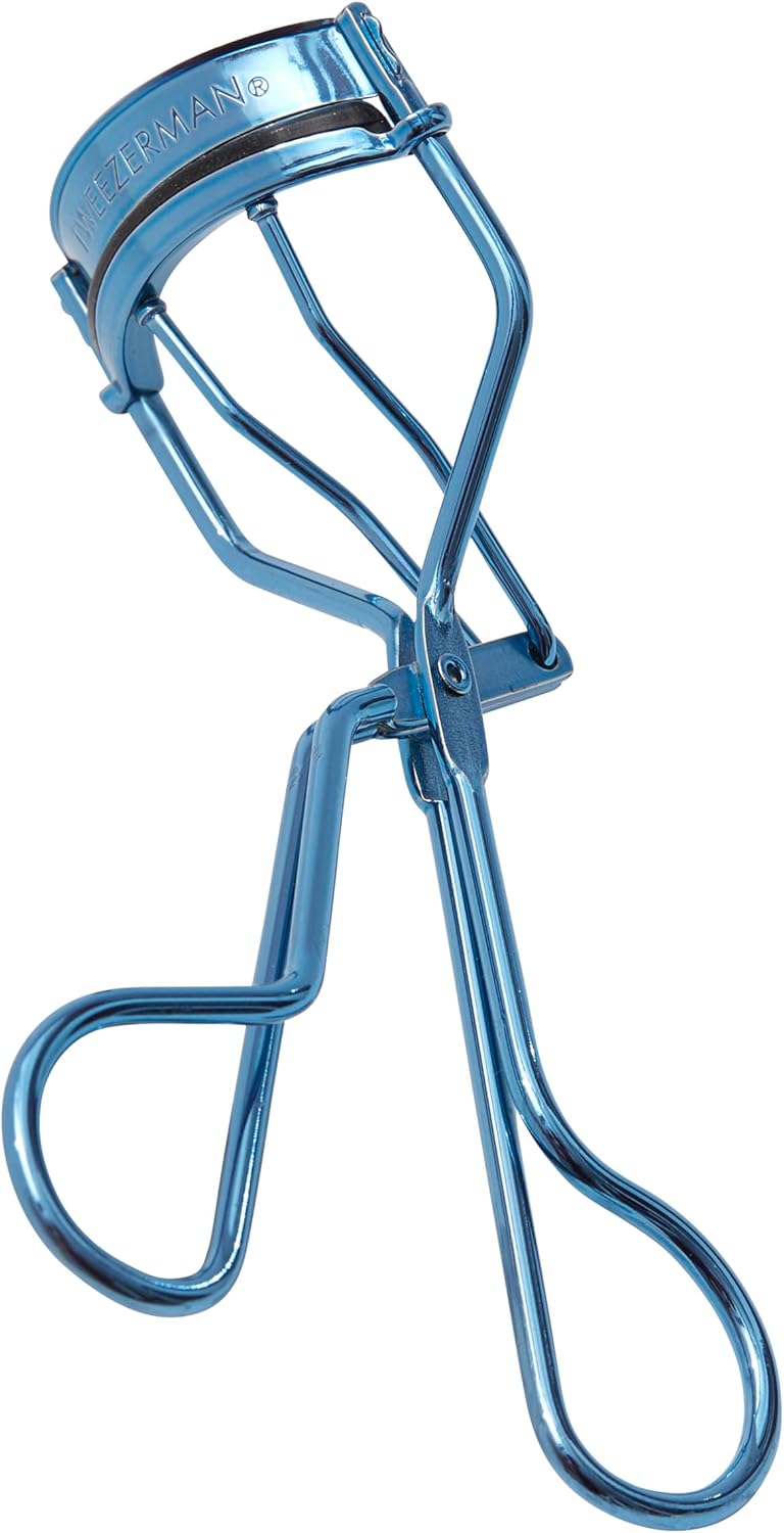 Tweezerman Classic Eyelash Curler (Bell Bottom Blue) - Lash Curler for All Eye Shapes Tweezerman Classic Eyelash Curler (Bell Bottom Blue) - Lash Curler for All Eye Shapes
