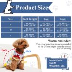 Geyoga 6-Piece Dog Shirts - Cute Printed Cotton Pet Shirts & Sweatshirts for Dogs (M)