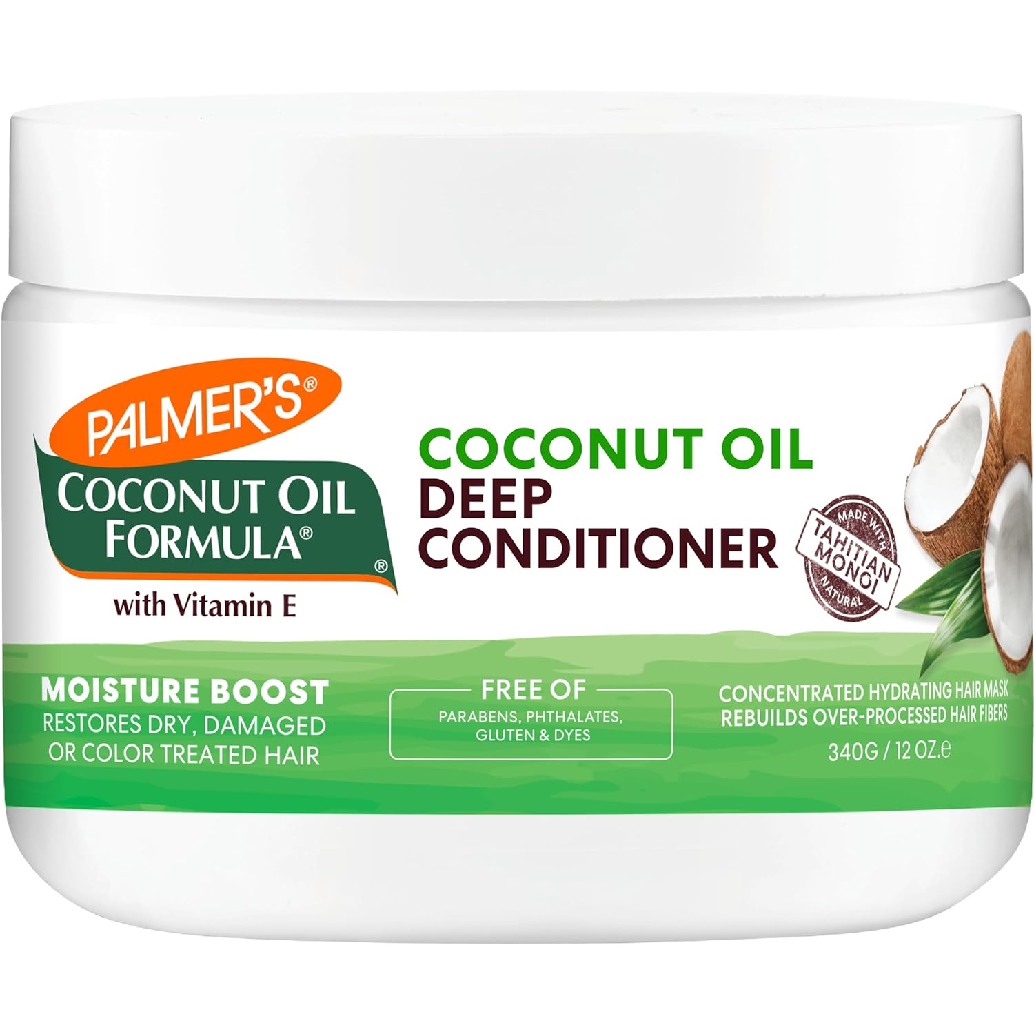 Palmer's Coconut Oil Formula Moisture Boost Deep Hair Conditioner, 12 Fl Oz | Palmer's Palmer's Coconut Oil Formula Moisture Boost Deep Hair Conditioner, 12 Fl Oz | Palmer's