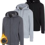 PURE CHAMP 3 Pack Fleece Hoodies for Men Long Sleeve Essentials Hoodie Cotton Active Athletic Workout Sweatshirts for Men