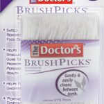 The Doctor's BrushPicks, Interdental Brushes & Dental Picks, Gently Remove Food Debris from Braces & Dental Work, 275 Count