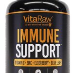 VitaRaw Immune Support Vitamins - Elderberry with Zinc, Vitamin C, and Garlic for Adults - Sambucus Black Elderberry Capsules & Echinacea Immunity Renewal Complex