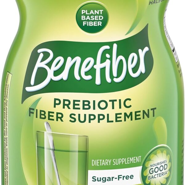 Benefiber Daily Prebiotic GLP-1 Friendly Fiber Supplement Powder for Digestive Health, Unflavored - 250 Teaspoons (17.6 Ounces)
