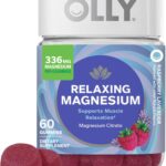 OLLY Relaxing Magnesium Gummies, Supports Muscle Relaxation*, Magnesium Citrate, Raspberry Lavender Flavor, 15 Day Supply - 60 Count