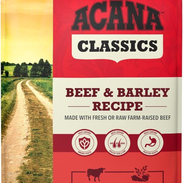 ACANA Classics Dry Dog Food Beef and Barley Recipe 22.5lb Bag
