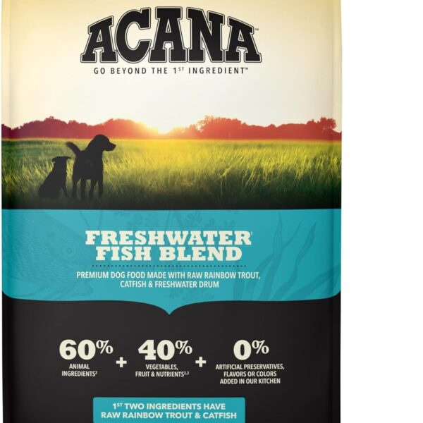 ACANA Grain Free Dry Dog Food Freshwater Fish Recipe 25lb Bag