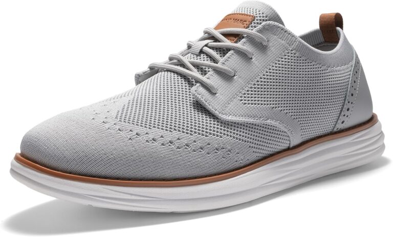 Bruno Marc Men's KnitFlex Craft Mesh Oxfords Sneakers Casual Dress Lace-Up Lightweight Walking Shoes