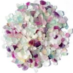 Aquarium Gravel,Rocks for Plants Indoor,0.44lb Fluorite Aquarium Gravel Rocks,Crystal Chips Stone Crushed Quartz for Crafts, Vases Filler, Succulent Plants, Aquarium Gravel Rocks (Fluorite)