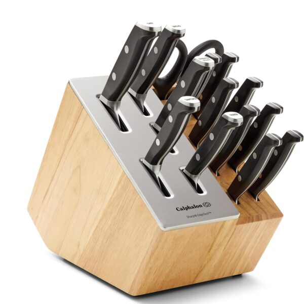 Premier by Calphalon 15-Piece Knife Set with SharpIN Edgetech