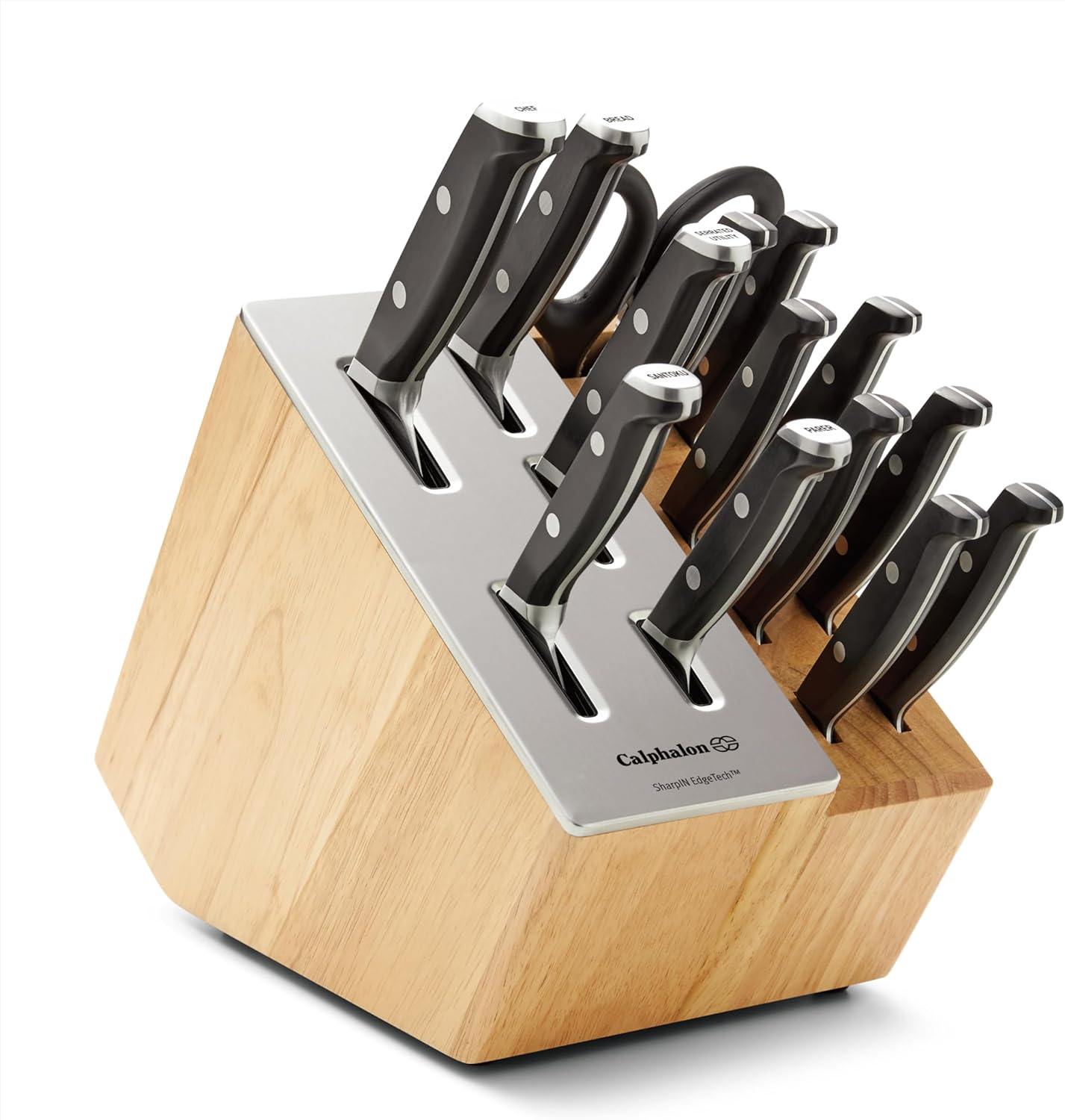 Premier by Calphalon 15-Piece Knife Set with SharpIN Edgetech Premier by Calphalon 15-Piece Knife Set with SharpIN Edgetech