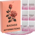 Lapsia 55 Badass Affirmation Cards for Women  Funny Gift for Her, Self Care Cards with Bold Attitude, Daily Motivation & Empowerment