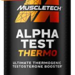 MuscleTech Thermogenic Testosterone Booster for Men, AlphaTest Thermo - T-Boost Mens Supplement with Tribulus Terrestris - Male Gym Workout Supplements for Muscle Growth, Stamina & Energy - 90 Pills