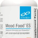 XYMOGEN Mood Food ES - Supports Relaxation & Healthy Mindset - Active Folate & L-Theanine - Vegetarian, Non-GMO & Gluten-Free - 60 Capsules