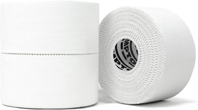 Hampton Adams | As Seen on Shark Tank | Original Athletic Sports Tape (3-Pack) | 45ft Rolls | Very Strong Easy Tear NO Sticky Residue | Best Tape for Athlete & Trainers | Fingers Ankles