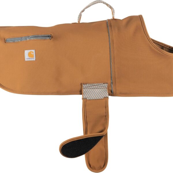 Carhartt Quick Duck Fleece Lined Dog Jac, Water-Repellent Dog Vest, Carhartt Brown, Large