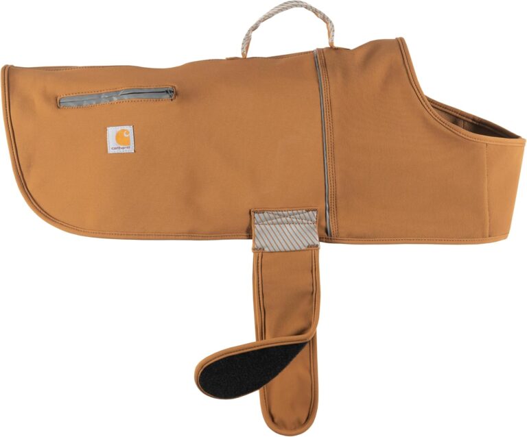 Carhartt Quick Duck Fleece Lined Dog Jac, Water-Repellent Dog Vest, Carhartt Brown, Large