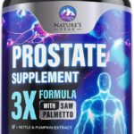 Prostate Health Supplements for Men - 3X Strength with Saw Palmetto Blend Stinging Nettle Root & Pumpkin Seed Support Complex - Supports Bathroom Trips Prostate & Urinary Health - 120 Capsules