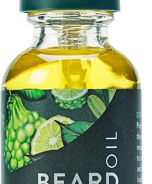 Badger Beard Oil, Babassu & Jojoba, Certified Organic, Premium Beard Conditioner, Beard Oil for Dry Skin, Beard Oil for Long Beards, Facial Hair Oil, 1 fl oz Glass Bottle