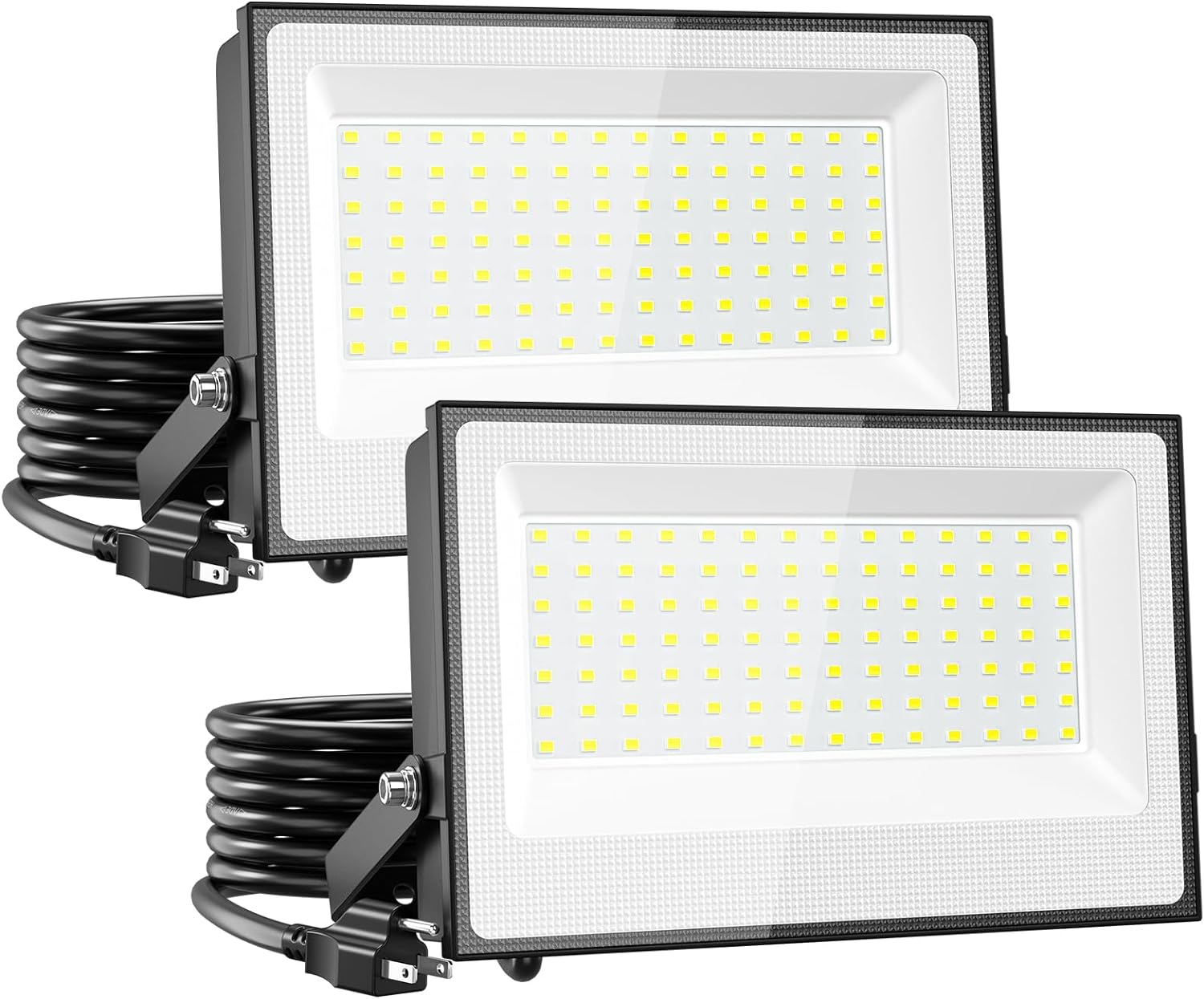Onforu 120W Flood Lights Outdoor,12000lm Bright LED Work Light with Plug,Daylight White LED Flood Lighting, IP66 Waterproof Security Yard Lights for Yard Garage Stadium 2 Pack Onforu 120W Flood Lights Outdoor,12000lm Bright LED Work Light with Plug,Daylight White LED Flood Lighting, IP66 Waterproof Security Yard Lights for Yard Garage Stadium 2 Pack