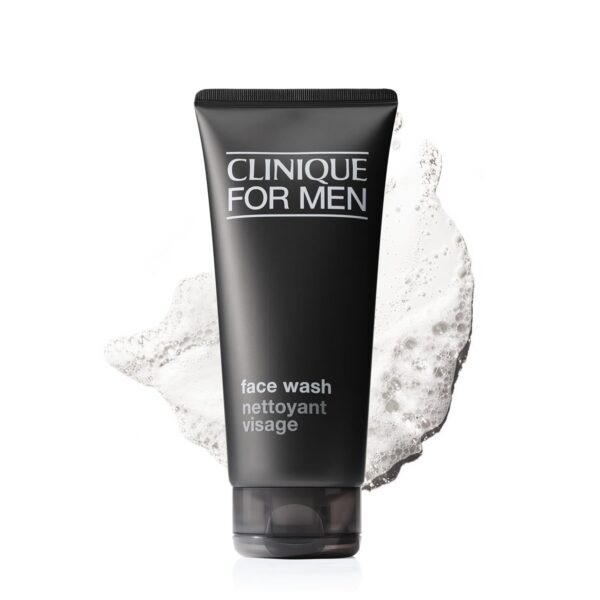 Clinique For Men Face Wash For Normal To Dry Skin Types | Mild Facial Cleanser | With Aloe Vera + Sucrose | Cleanses + Refreshes, 6.7 Fl Oz