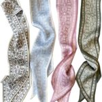 TEBIEKOY 4Pcs Fashion Scarves for Women, Multifunctional Boho Scarves Headbands Satin Scarf for Bag Hair Accessories