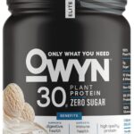 Owyn Only What You Need Pro Elite High Protein Powder, 30g Vegan Protein for Workout Recovery, Delicious Smooth Taste, Zero Sugar, Low Net Carbs, Vanilla, 12 Servings (1.32 LB)