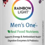 Rainbow Light Mens One Multivitamin, Men's Daily Multivitamin Provides High-Potency Immune Support, with Vitamin C, Vitamin D and Zinc, Vegetarian, 120 Count