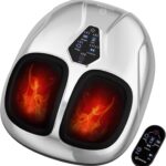 COMFIER 2026 Shiatsu Foot Massager with Heat & Deep Kneading & Vibration, 5 Levels Compression Feet Massager Machine for Neuropathy Plantar Fasciitis Neuropathy, Up to Men 14,Fathers Day Gift for Dad