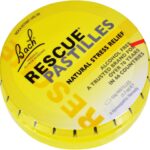 Bach RESCUE PASTILLES, Orange and Elderflower Flavor, Natural Stress Relief Lozenges, Homeopathic Flower Essence, Vegetarian, Gluten & Sugar-Free, Holiday Stocking Stuffer, 35 Count