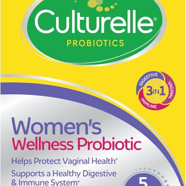 Culturelle Womens Wellness, Daily Chewable Probiotics for Women - Supports Digestive, Vaginal and Immune Health, Occasional Diarrhea, Gas & Bloating - Non-GMO - 30 Count